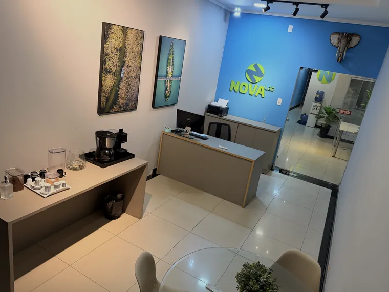 Recepção do escritório da Nova Lab em Petrolina